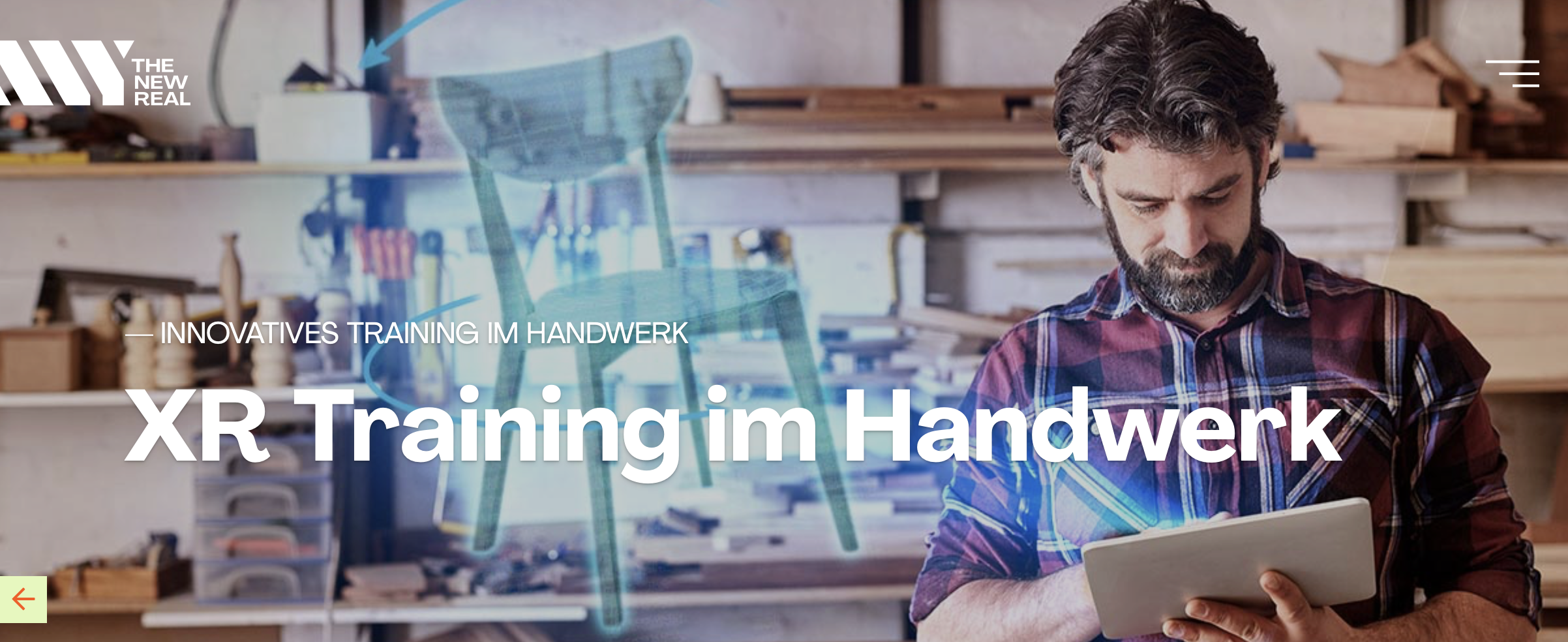 XR Training im Handwerk Website